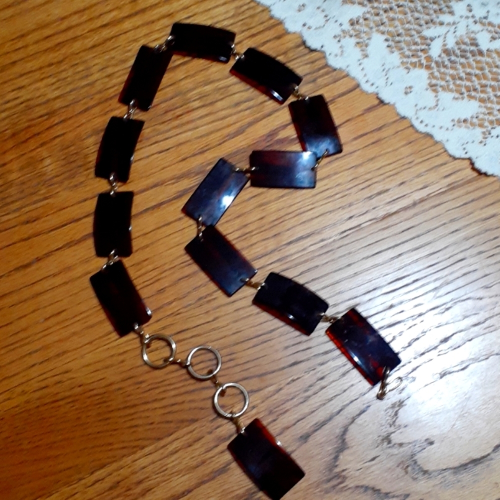 Tortoise shell womens belt size 34